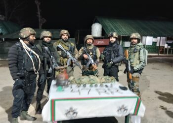 Terrorist Hideout Busted in Kupwara, Arms and Explosives Recovered