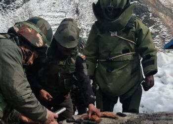Arms and Ammunition Recovered During CASO in Karnah, Kupwara