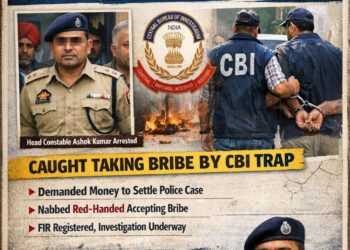 Head Constable Arrested by CBI in Bribery Case; SHO Gharota Shifted