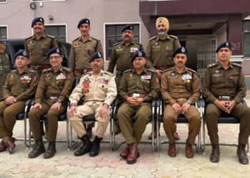 DGP J&K Reviews Security, CT Operations and Law & Order Scenario in Awantipora