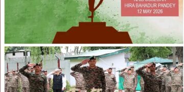 Chinar Corps Pays Tribute to Martyred Naib Subedar Hira Bahadur Pandey
