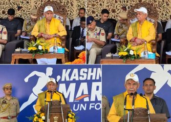 J&K Police Stands With People In Every Situation Be It Law And Order, Fight Against Terrorism Or Natural Disasters; Youth Must Stay Away From Drugs, Become Brand Ambassador Of Fit India: LG Manoj Sinha